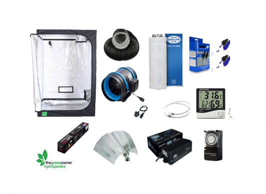Complete grow kit built around a GorillaBox grow tent