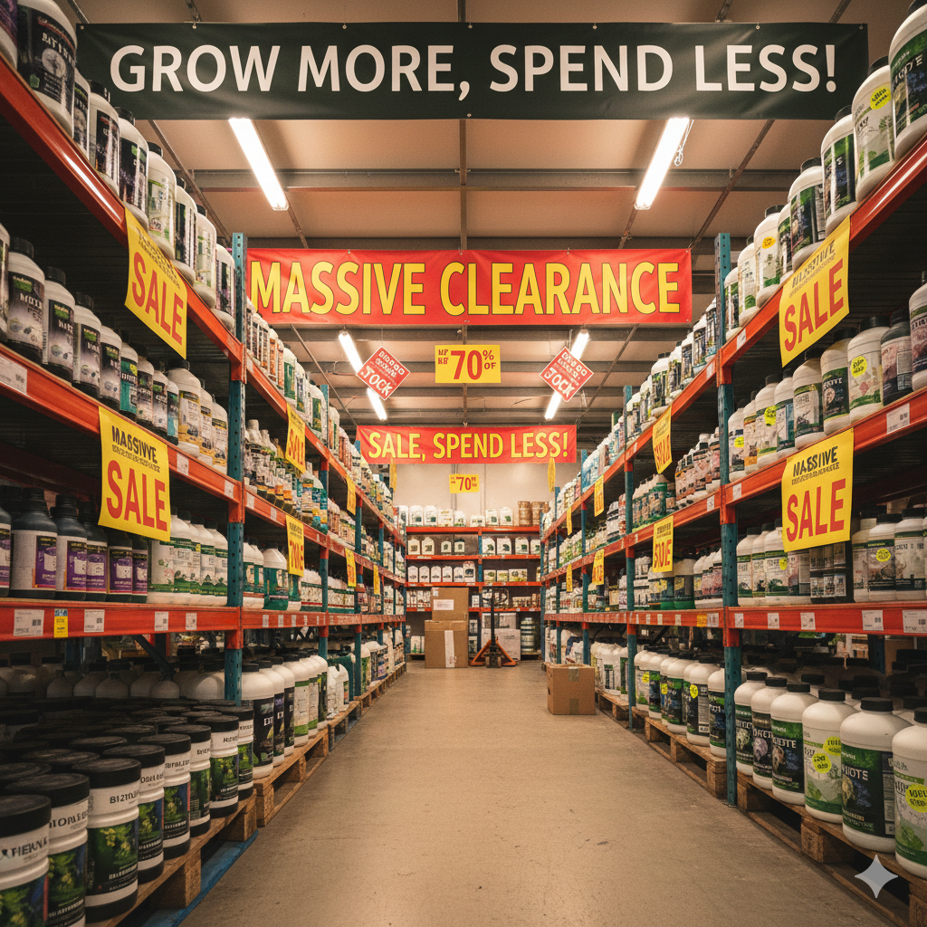 Grow More, Spend Less: Our Massive Nutrient Clearance Sale Is On Now!
