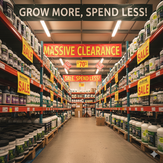 Grow More, Spend Less: Our Massive Nutrient Clearance Sale Is On Now!