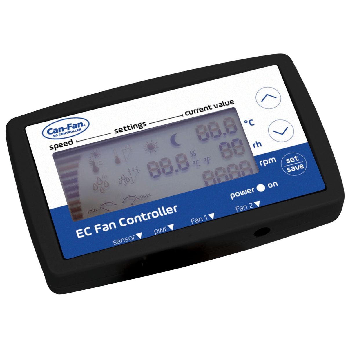 Q-Max EC LCD Fan Controller &amp; Power Cable